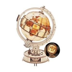 Robotime ROKR‎ Educational 3D Wooden Puzzle Adult Luminous Globe Building ST003